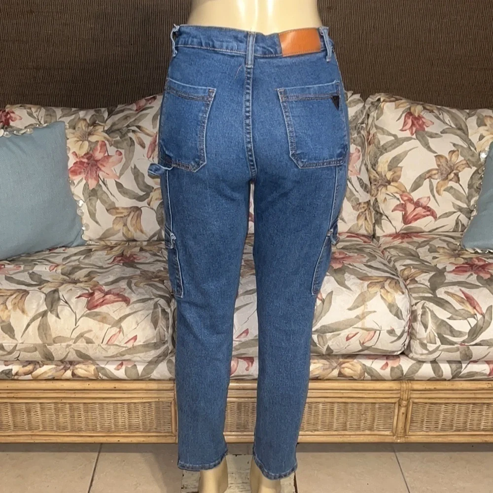 Celebrity Ace Blue Wash The MomsCargo Pocket Jeans - Picture 4 of 10